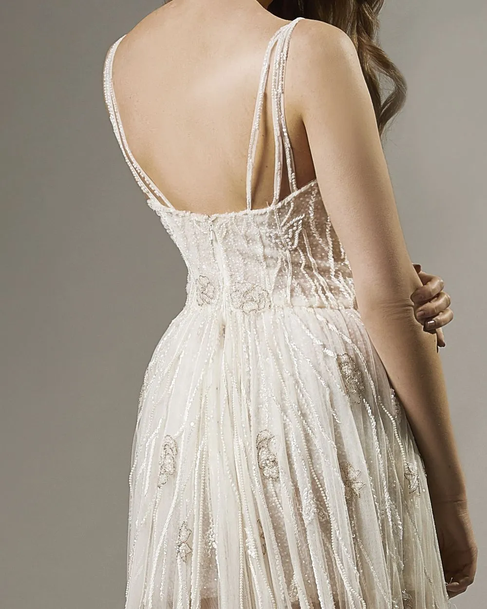 Hand Embellished Couture Dress JADE