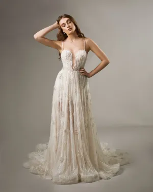 Hand Embellished Couture Dress JADE