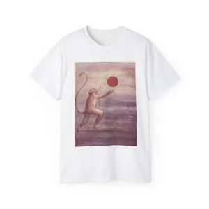 Hanuman Mistakes the Sun for a Fruit White T-Shirt Gildan 2000 Cotton Unisex