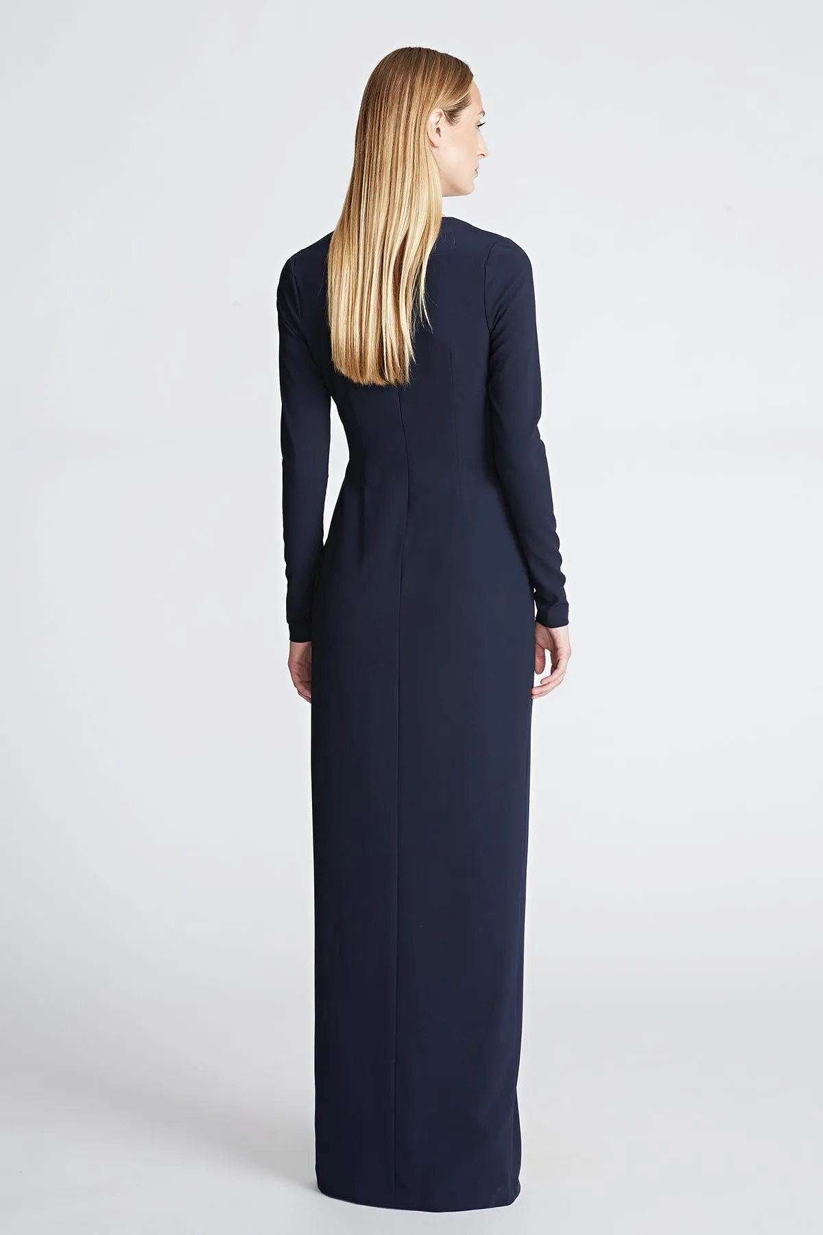 Jasmine Gown In Fluid Crepe