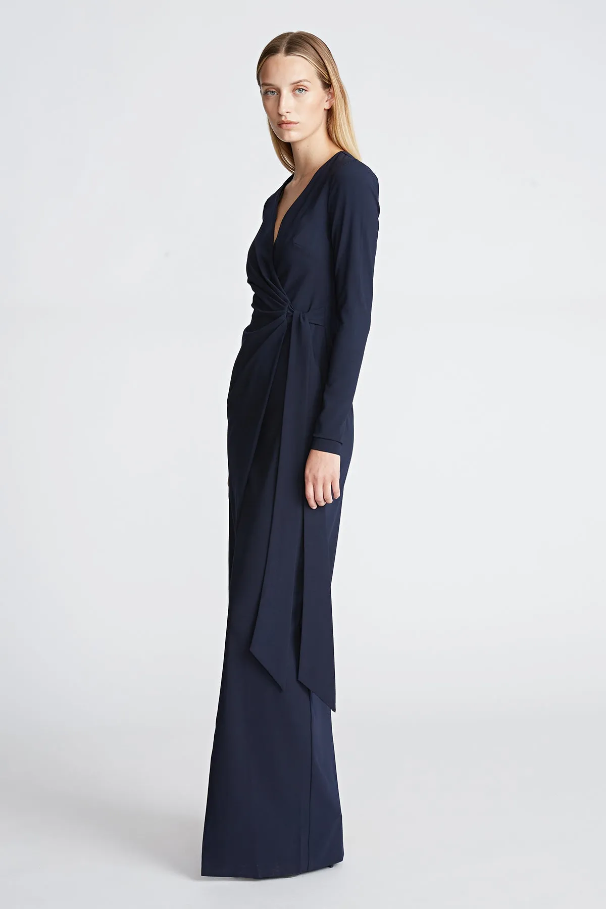 Jasmine Gown In Fluid Crepe