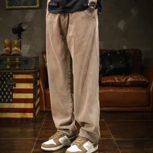 Jeans Straight Casual Long Pants P1034
