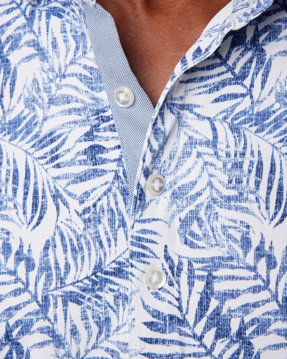 Johnnie-O Aiken Printed Mesh Performance Polo