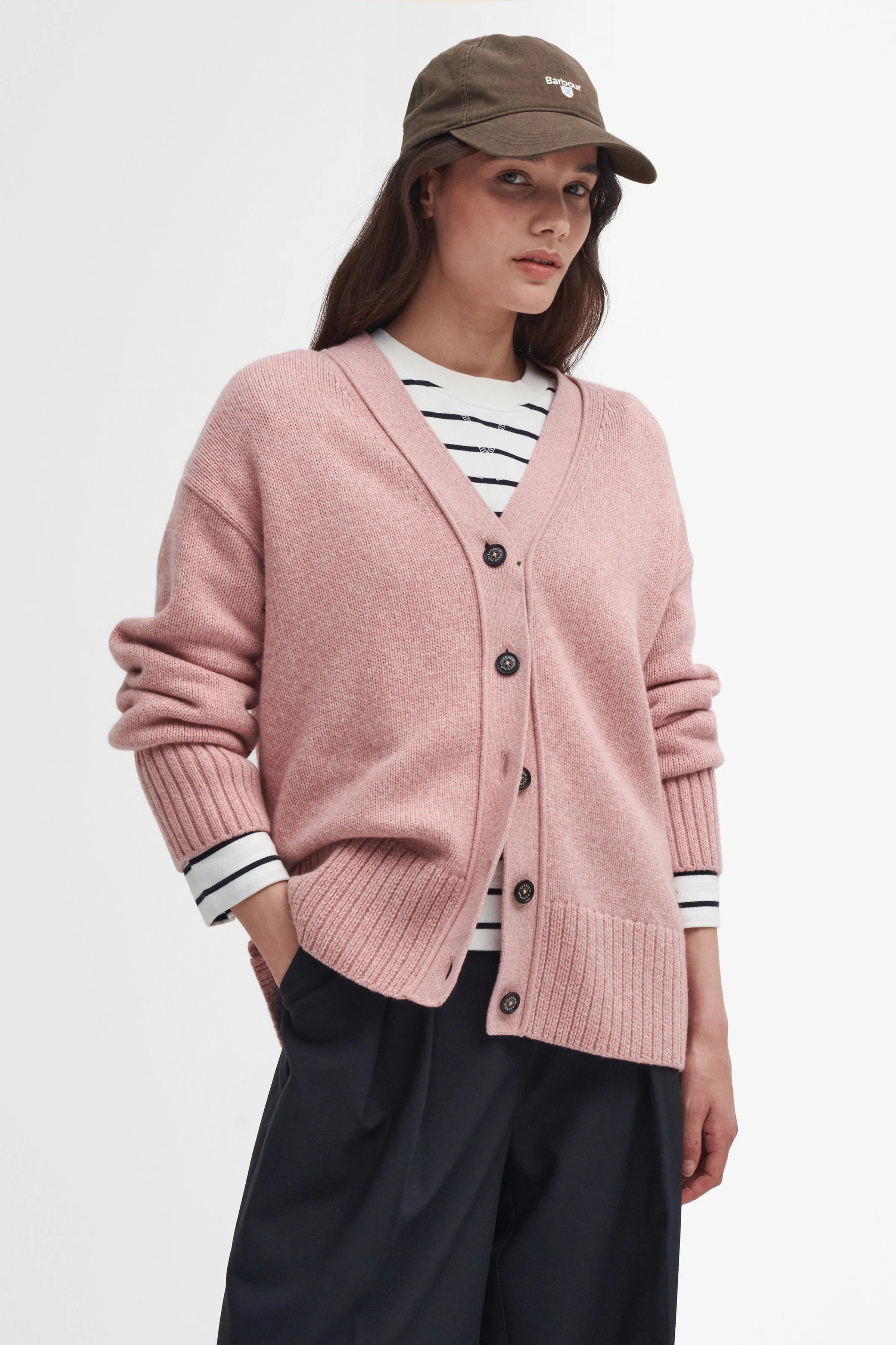 Joni Knitted Cardigan - Mahogany Rose