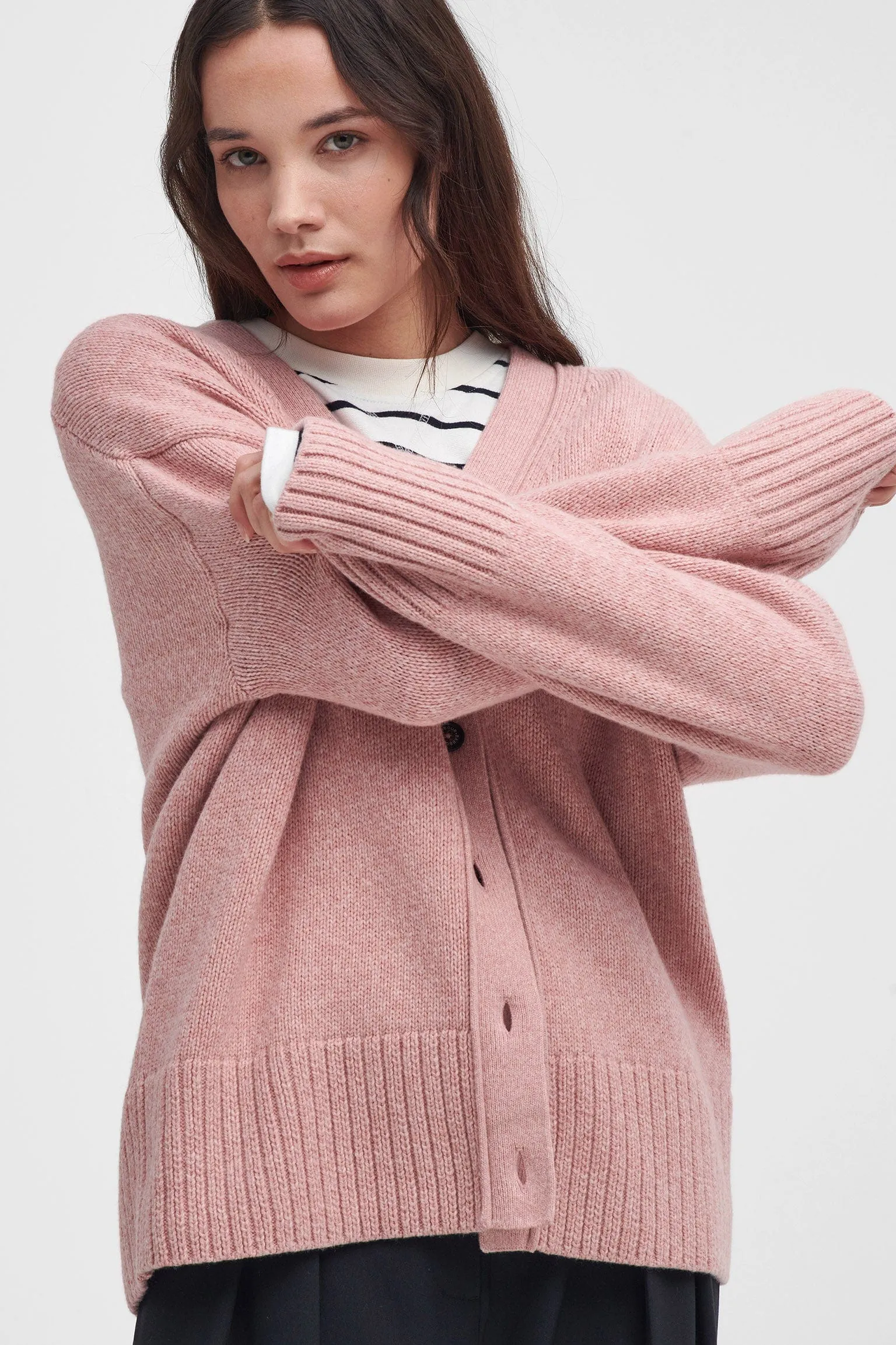 Joni Knitted Cardigan - Mahogany Rose