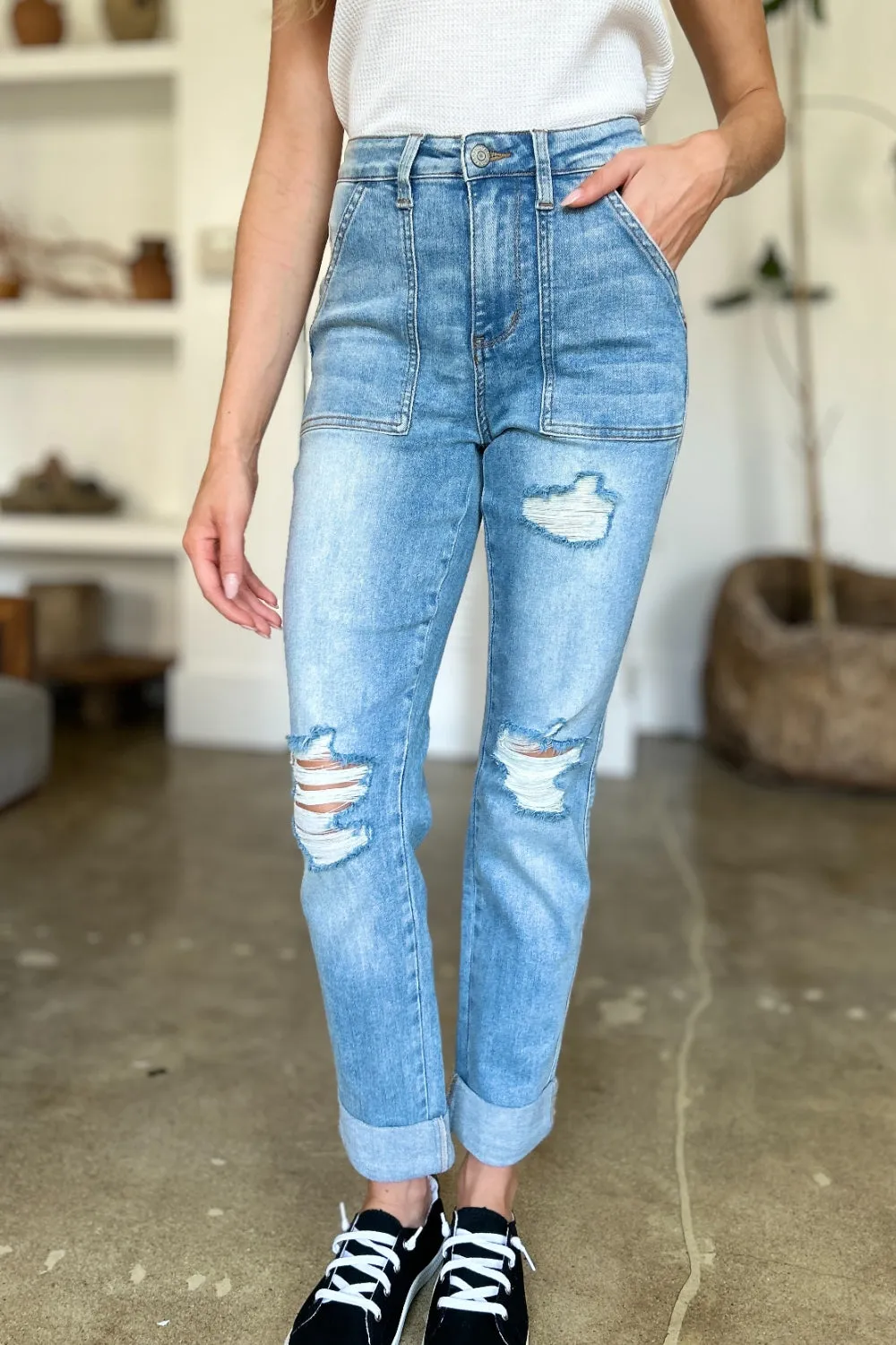 Judy Blue* Pumpkin Patch Relaxed Jeans