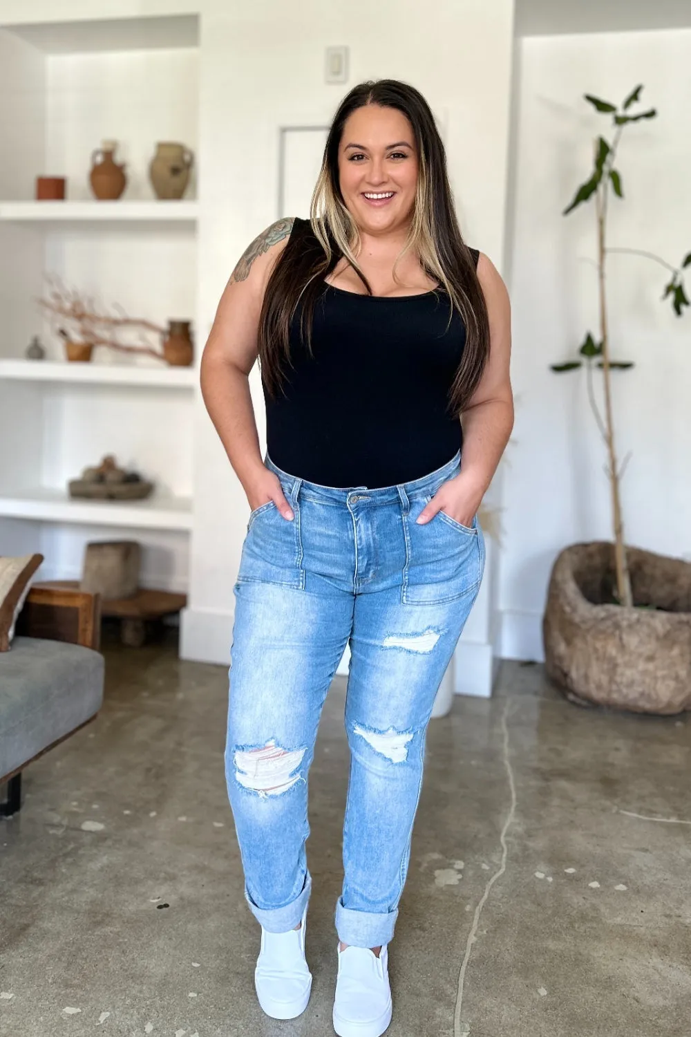 Judy Blue* Pumpkin Patch Relaxed Jeans