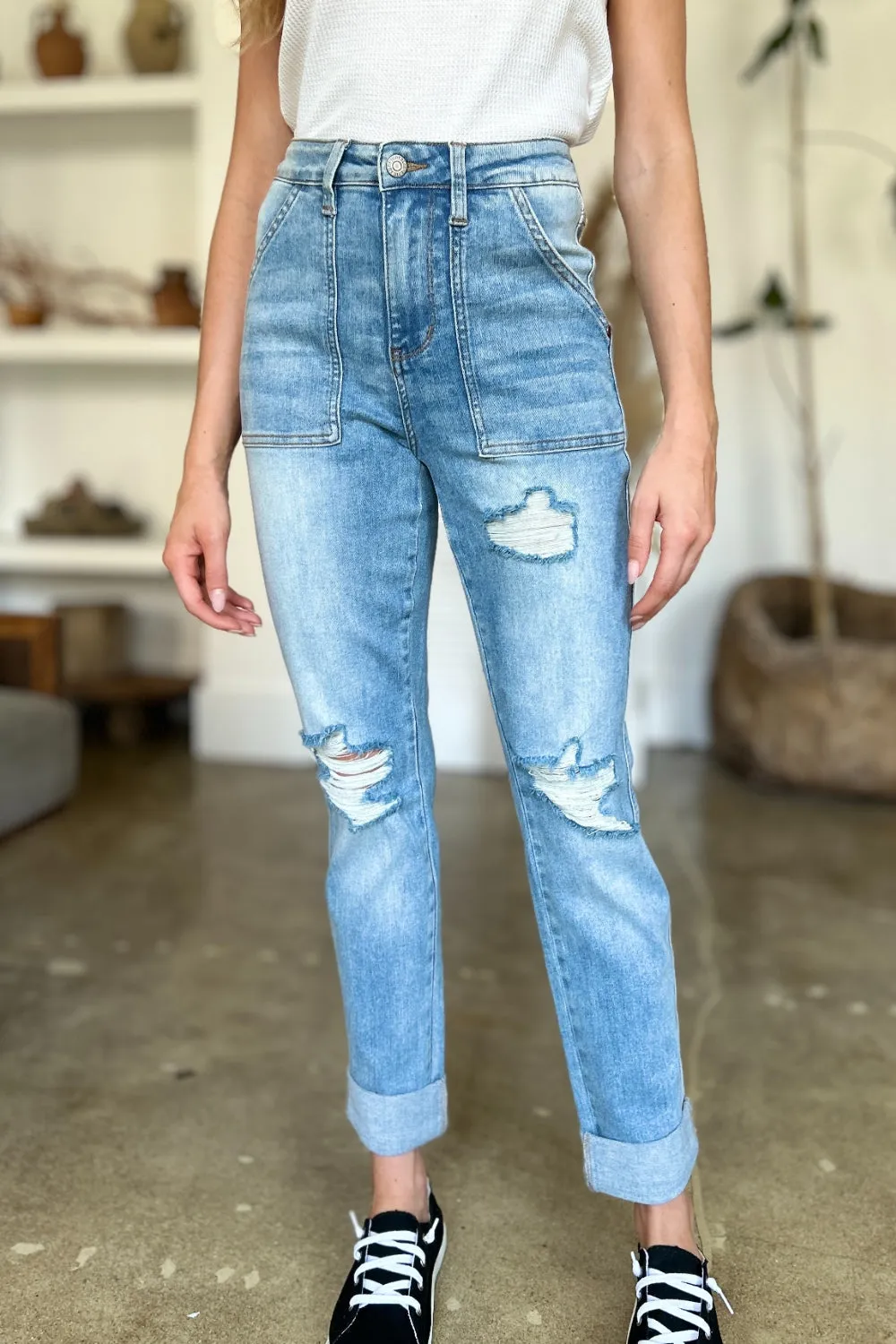 Judy Blue* Pumpkin Patch Relaxed Jeans