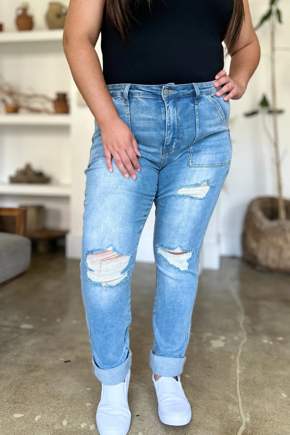 Judy Blue* Pumpkin Patch Relaxed Jeans