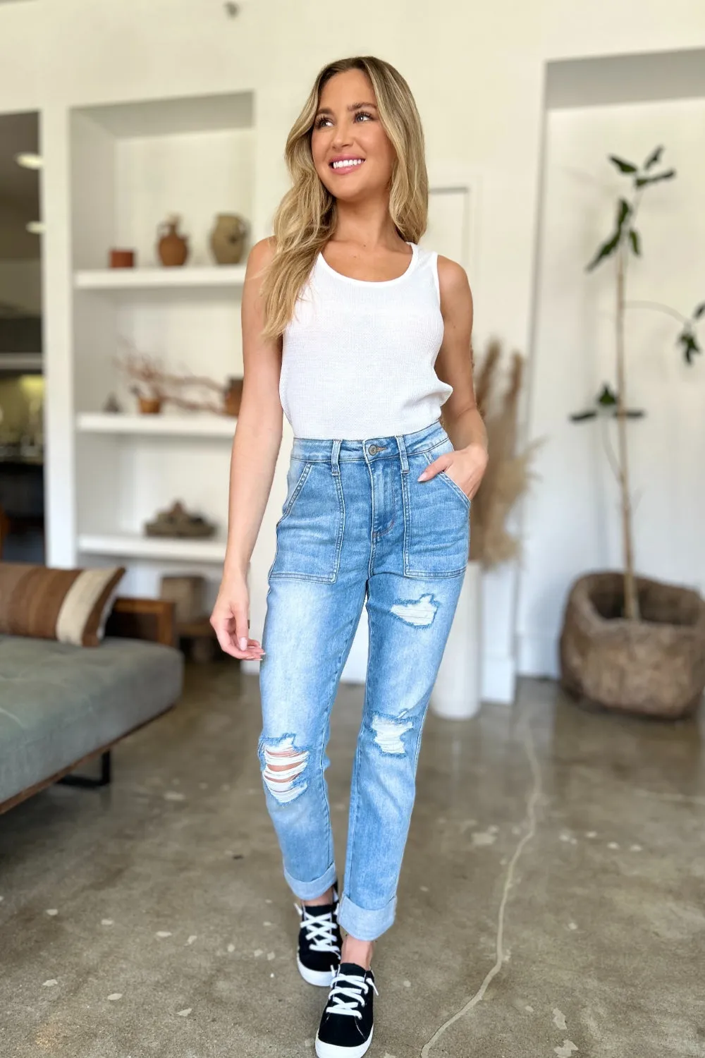 Judy Blue* Pumpkin Patch Relaxed Jeans