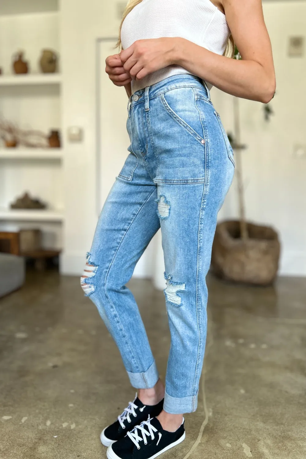 Judy Blue* Pumpkin Patch Relaxed Jeans