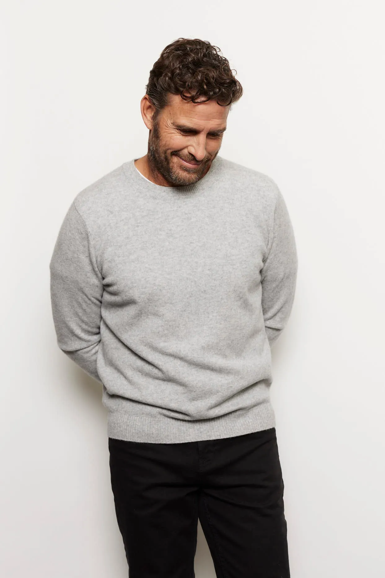 Jules Cashmere Sweater in Grey