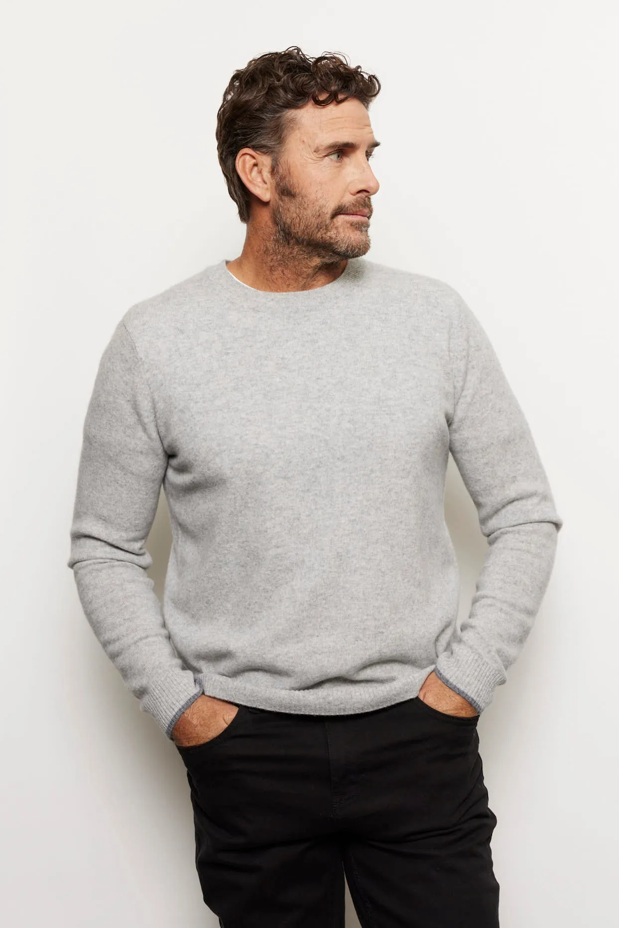 Jules Cashmere Sweater in Grey