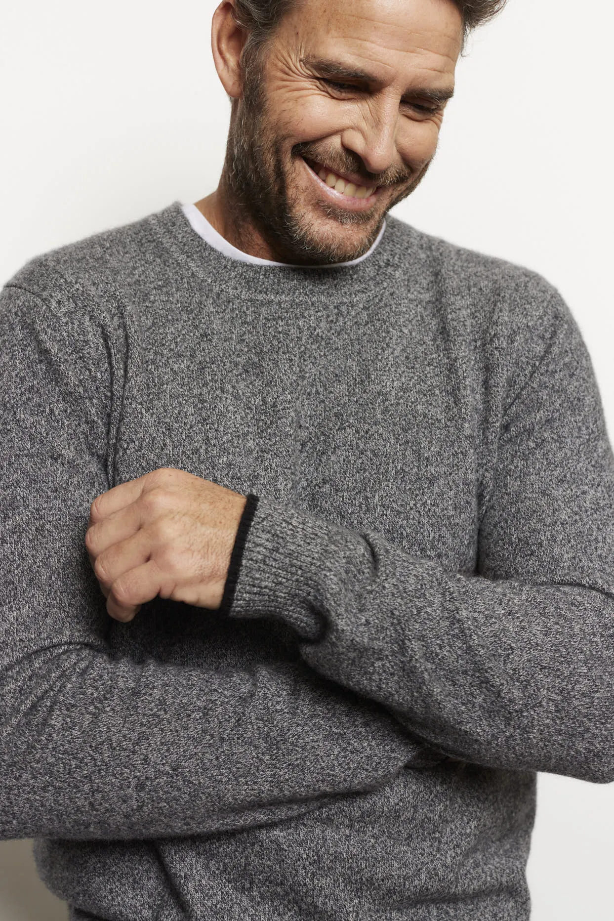 Jules Cashmere Sweater in Mottled