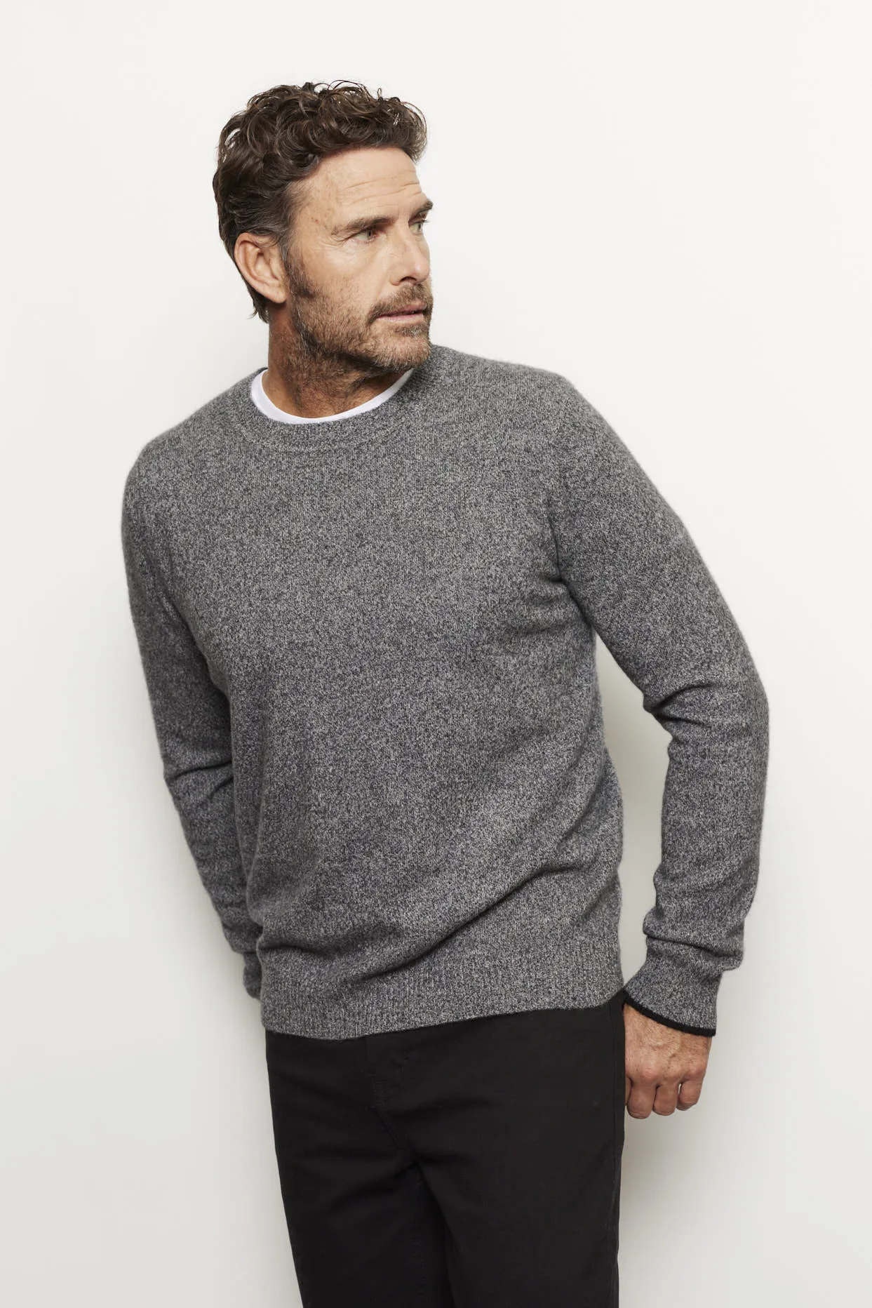 Jules Cashmere Sweater in Mottled