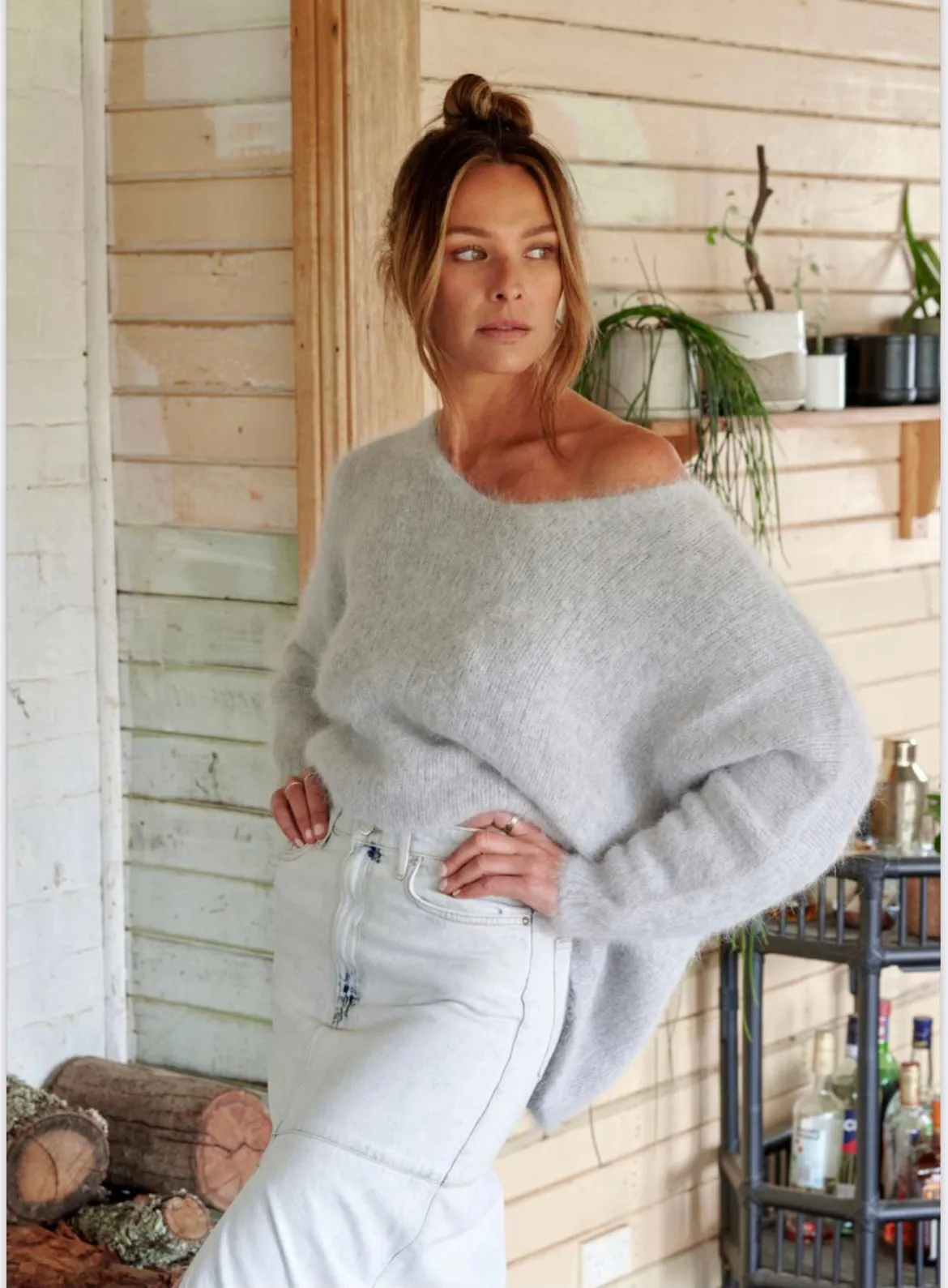Jumper Angor Knitwear Dove Grey