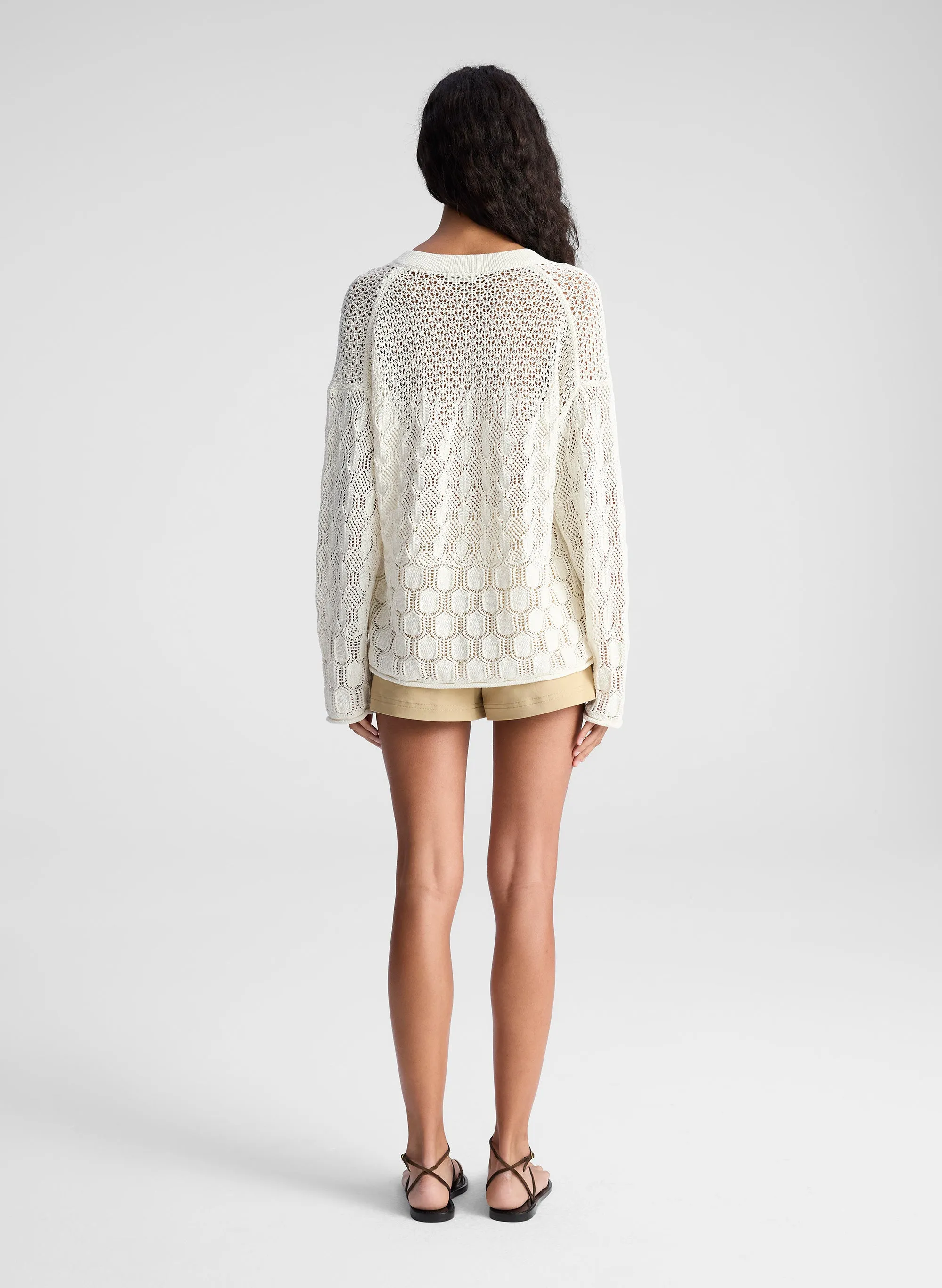 Keri Crochet Knit Sweater
