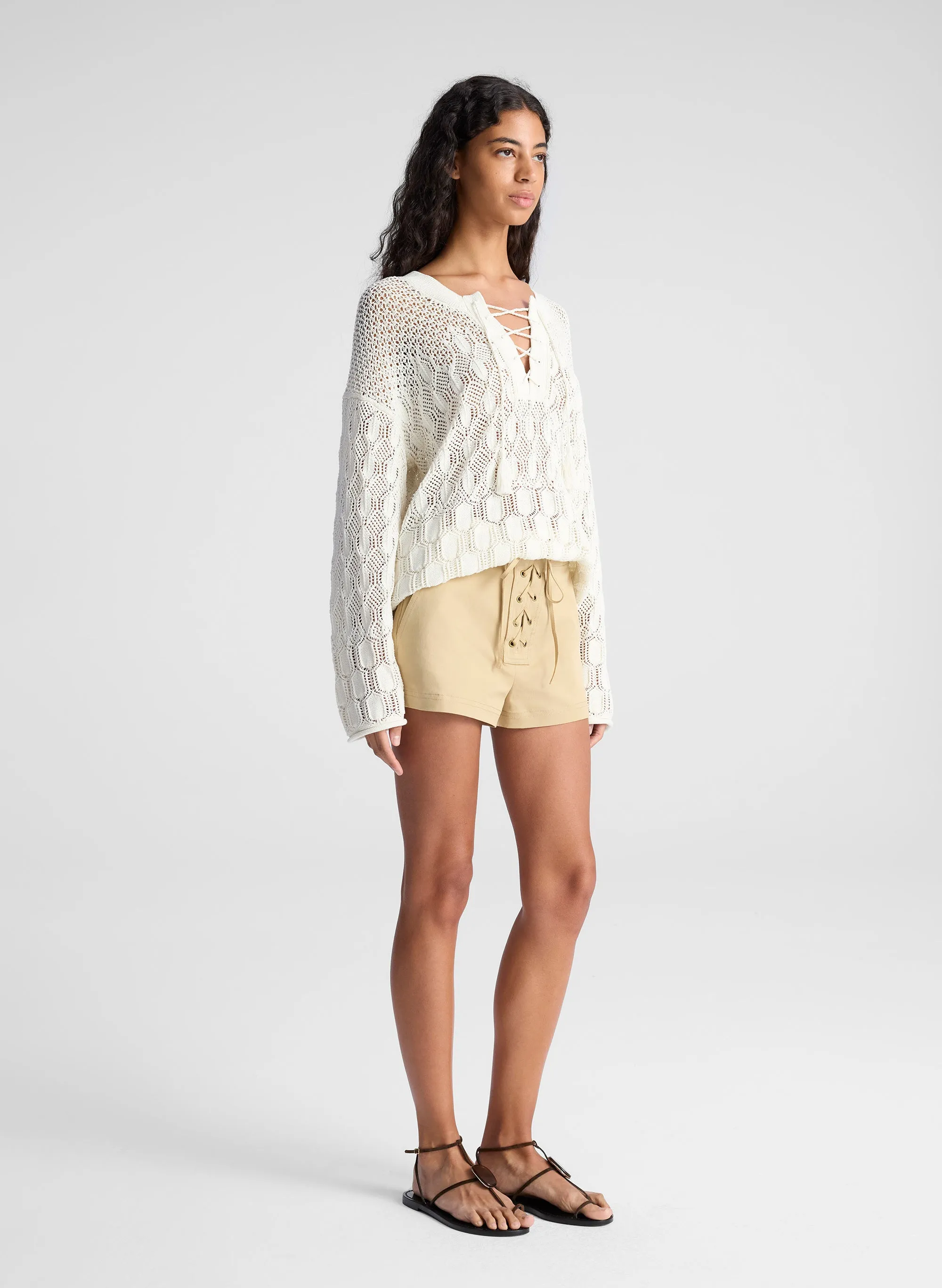 Keri Crochet Knit Sweater