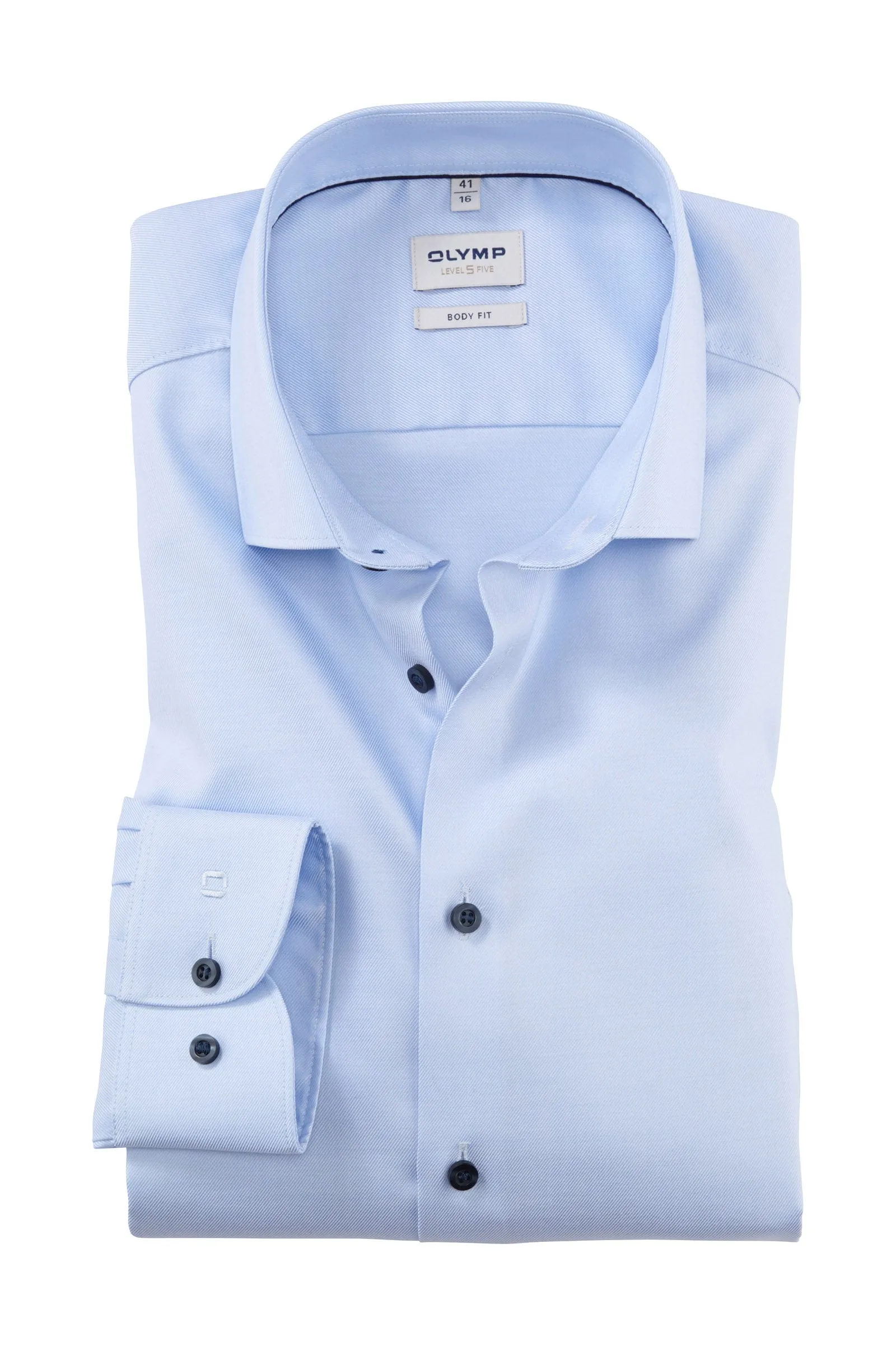 Level 5 Body Fit Plain Shirt - Light Blue