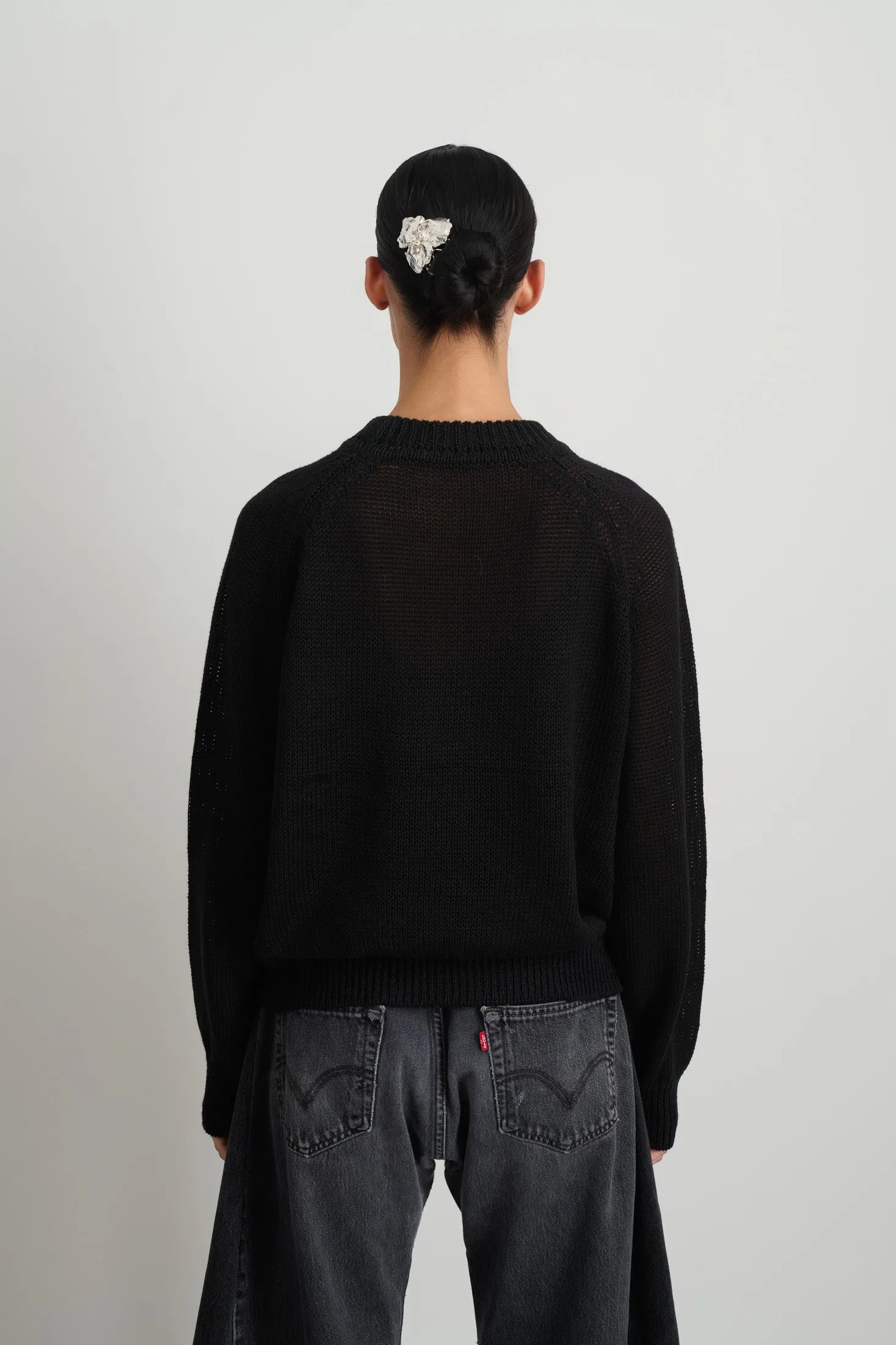 Lind Knit Crew Black
