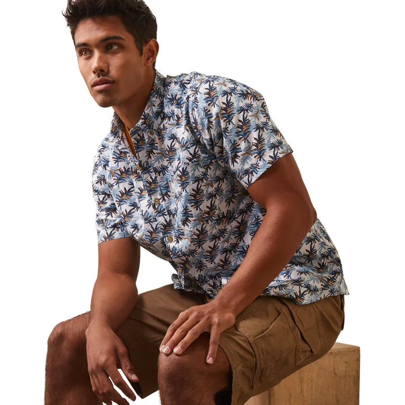 Men's Ariat Palm Waves Stretch Modern Fit Shirt - 10043706 - FINAL SALE