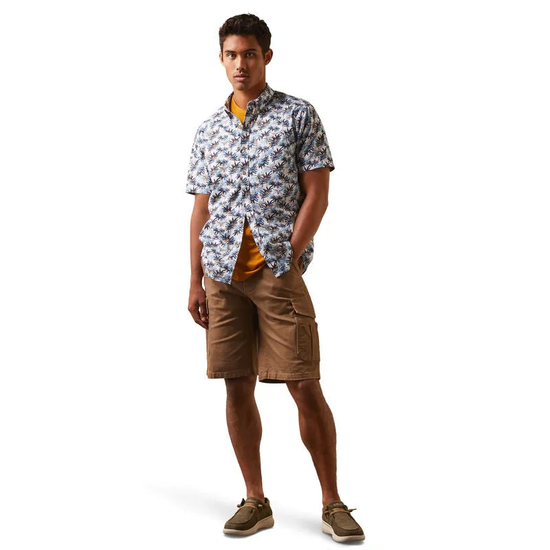 Men's Ariat Palm Waves Stretch Modern Fit Shirt - 10043706 - FINAL SALE