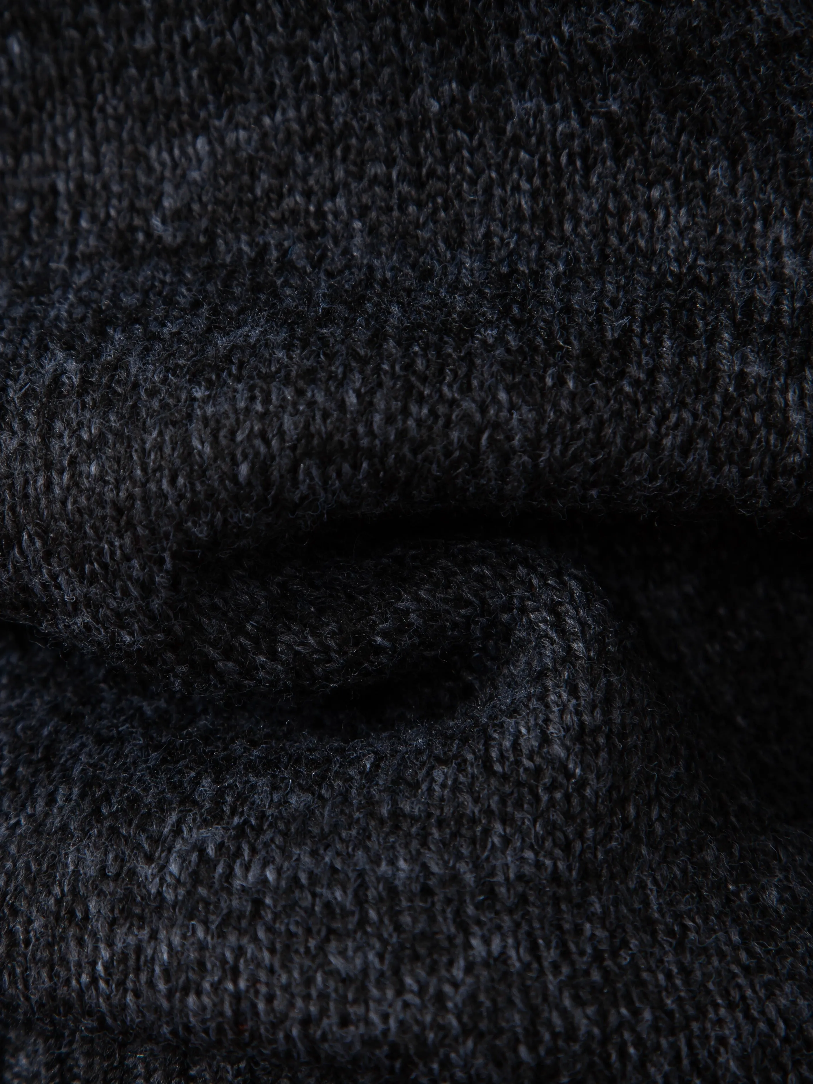 Men's Fashion Comfortable Warm Knitted Sweater Coat, Stand Collar Fleece Top