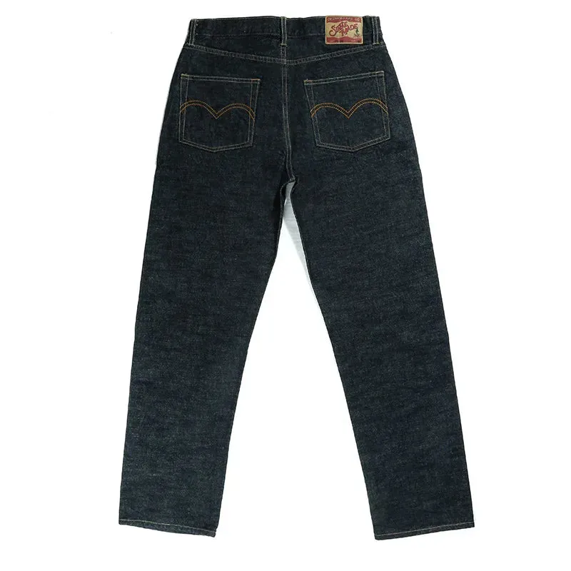Men's Selvedge Denim Mid-waist Straight Vintage Jeans