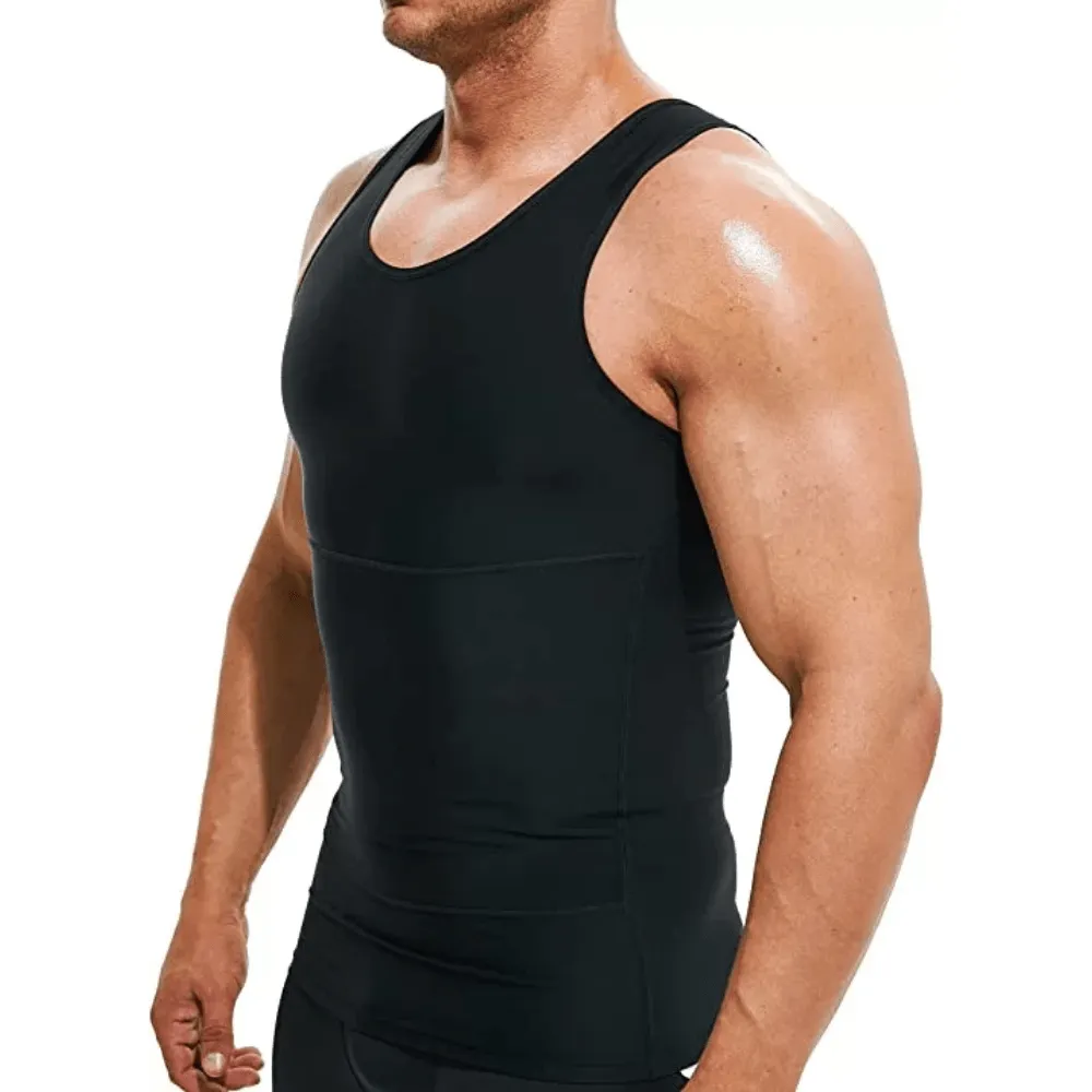Men's Slimming Undershirt - Comfortable Shapewear for Men, Breathable