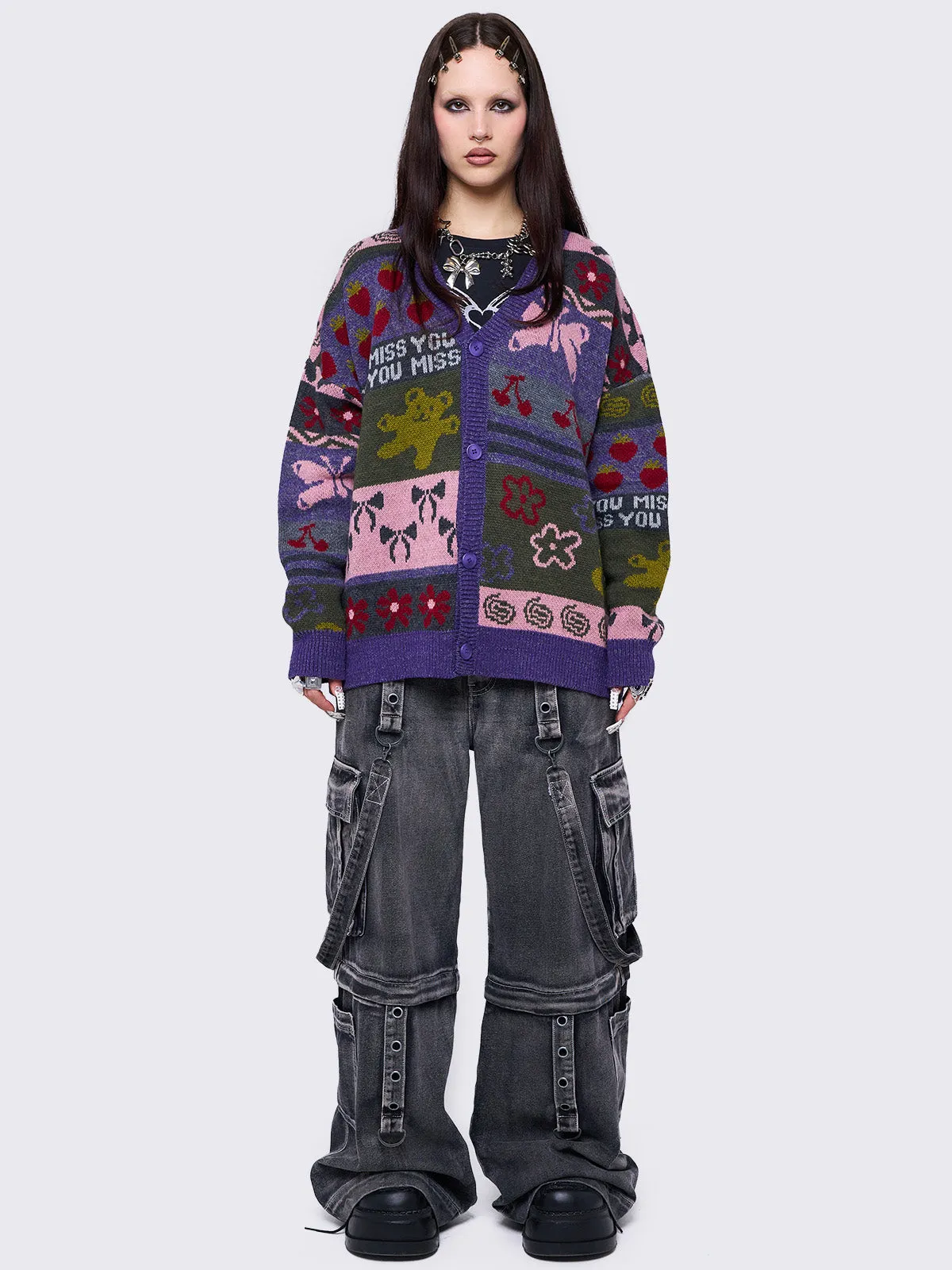Miss You Jacquard Cardigan