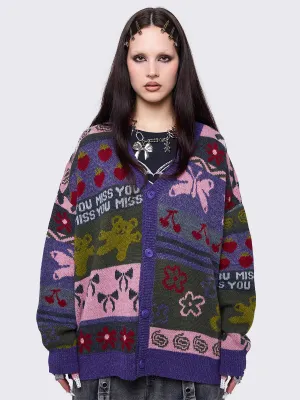 Miss You Jacquard Cardigan