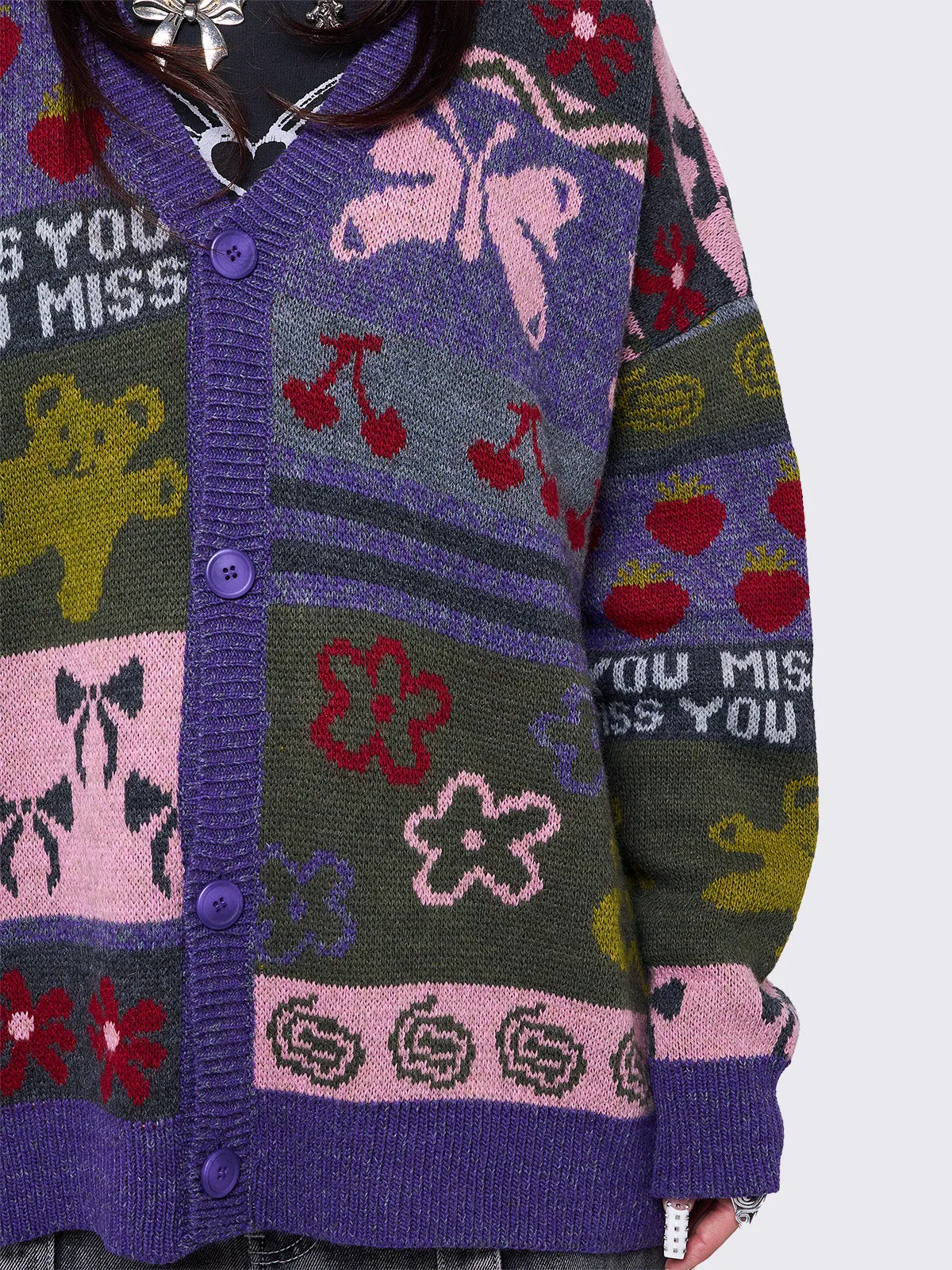 Miss You Jacquard Cardigan