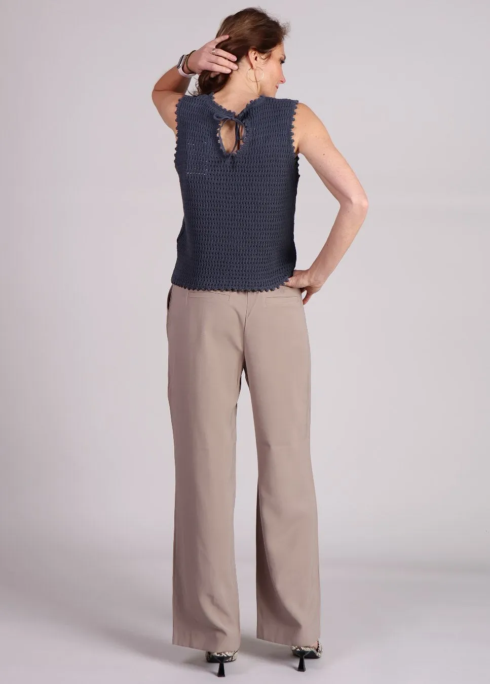 Modstrom MieMD top blauw crochet