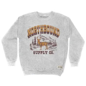 Northbound Deer Crewneck Fleece