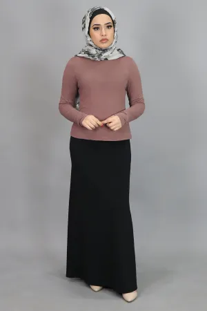 Nude Pink Long Sleeve Top