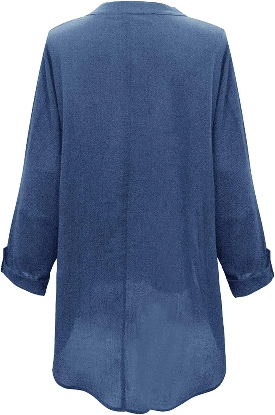 Ollysqiar Zip up Hoodies for Women,Women Long Sleeve T-Shirt Plus Size Casual Floral Print Loose V-Neck Shirt Blouse Top