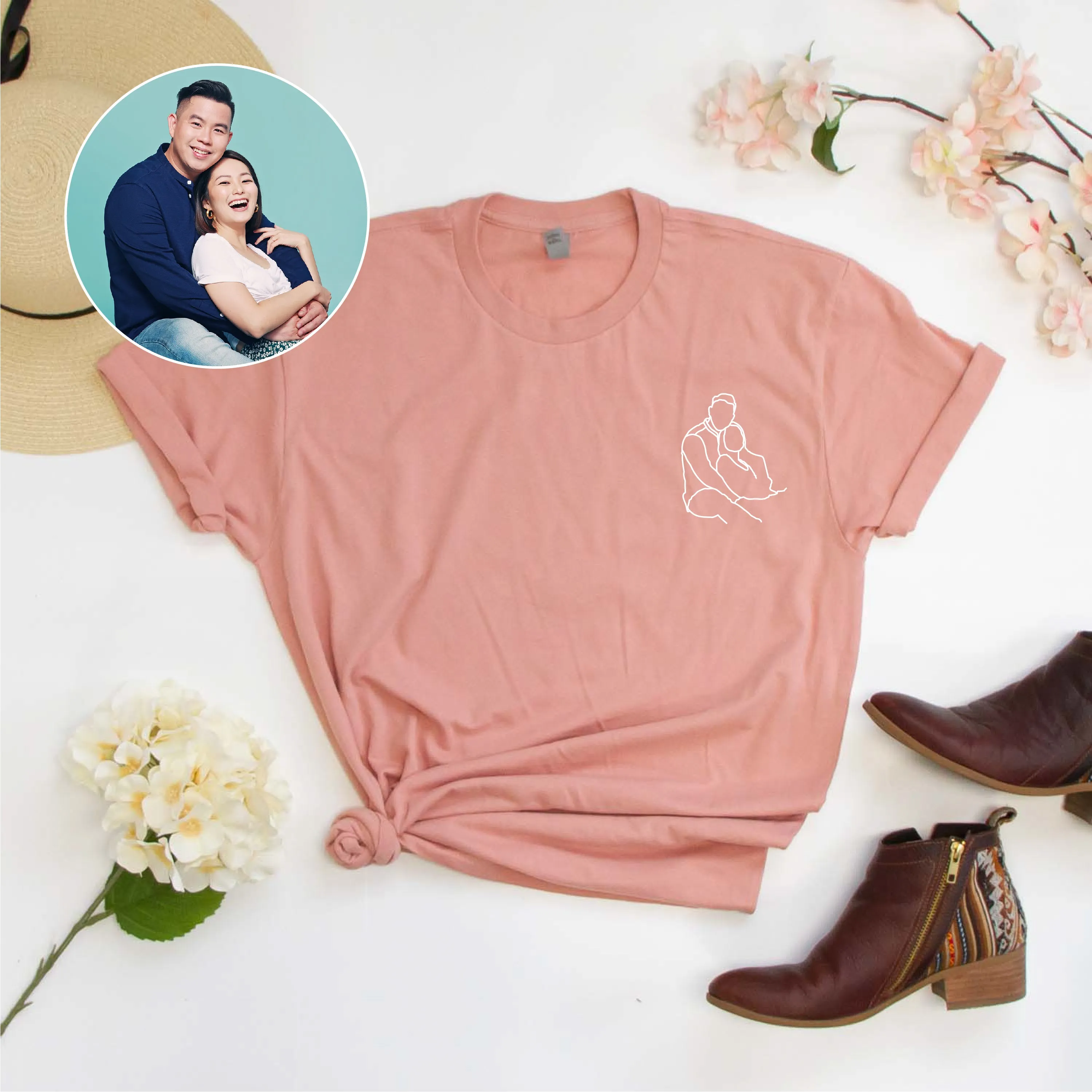 Personalized Line Art Tees