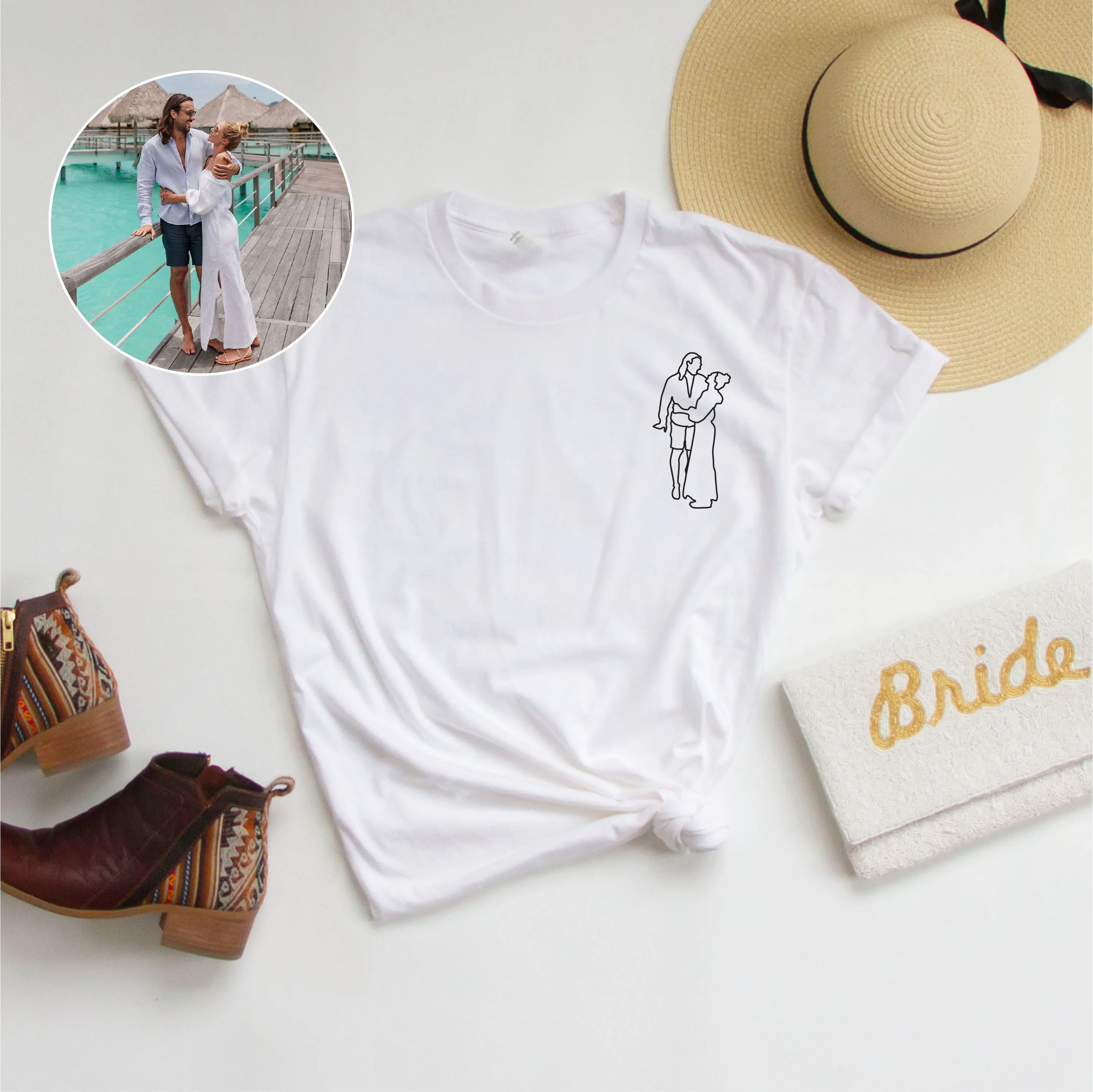 Personalized Line Art Tees