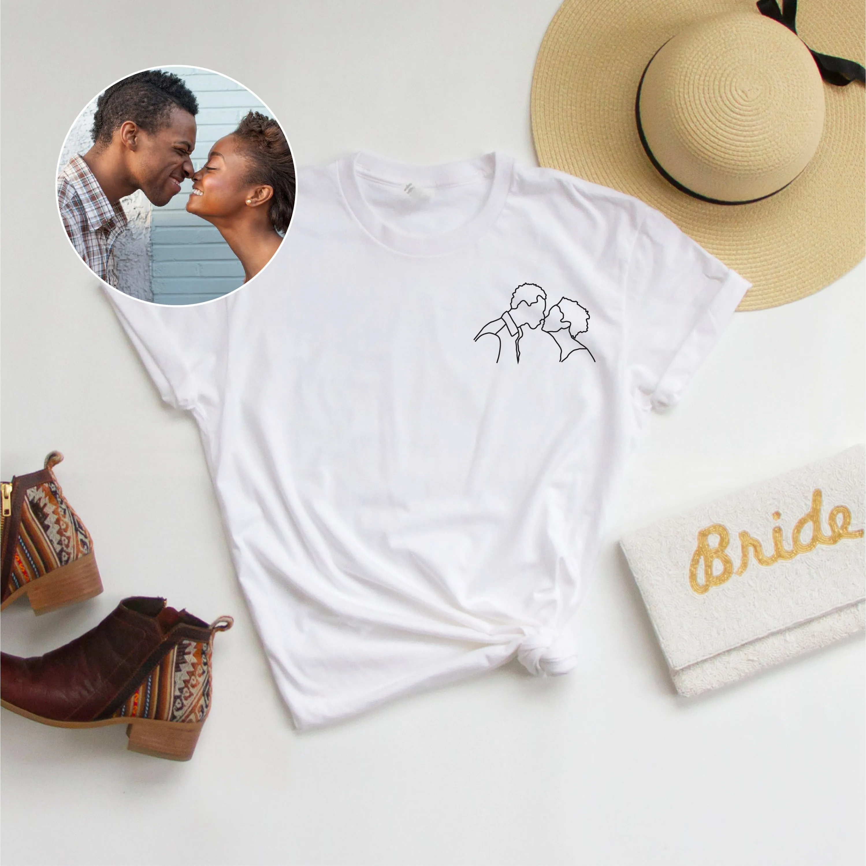 Personalized Line Art Tees