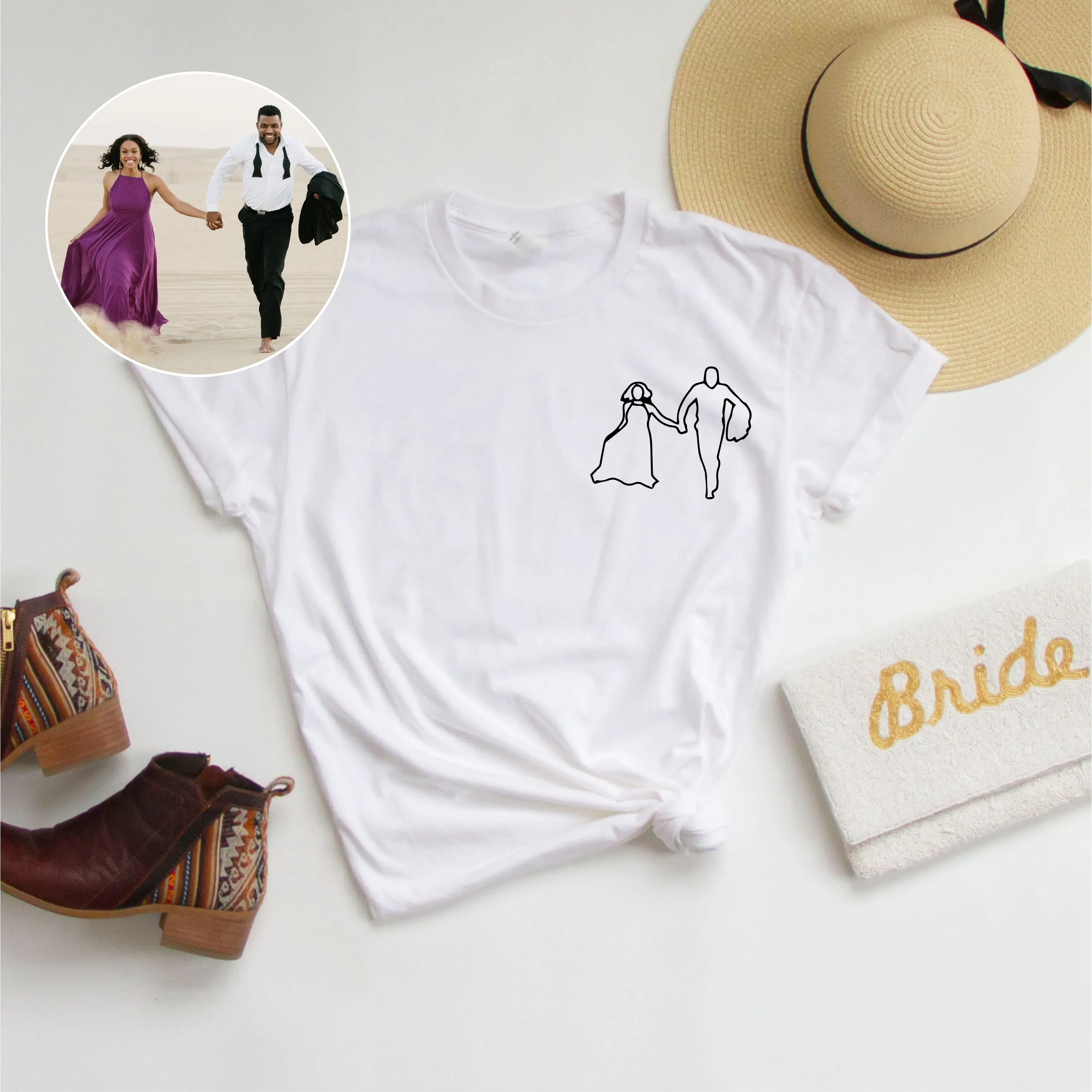 Personalized Line Art Tees