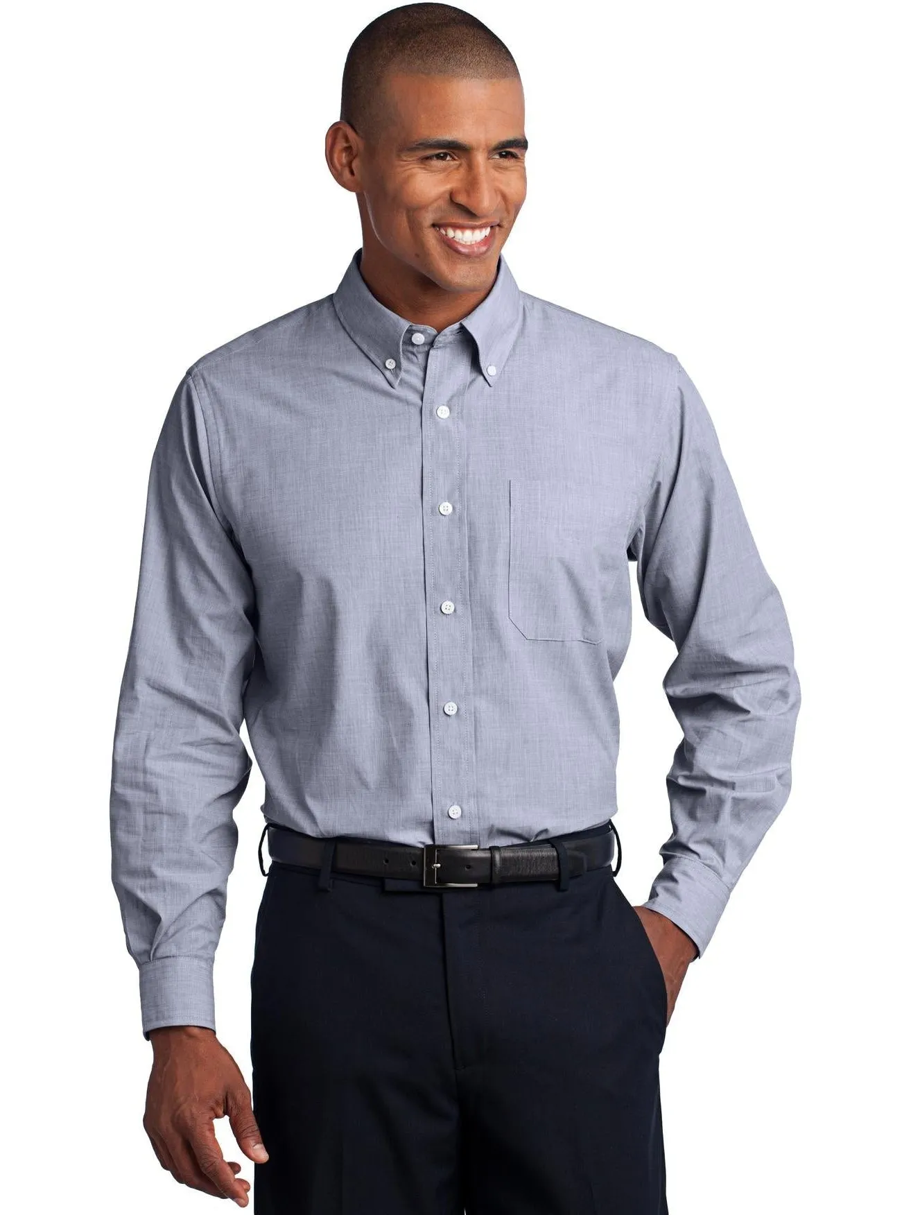 Port Authority Tall Crosshatch Easy Care Shirt