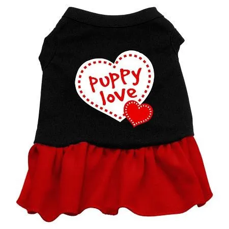 Puppy Love Dresses Black with Red XXL (18)