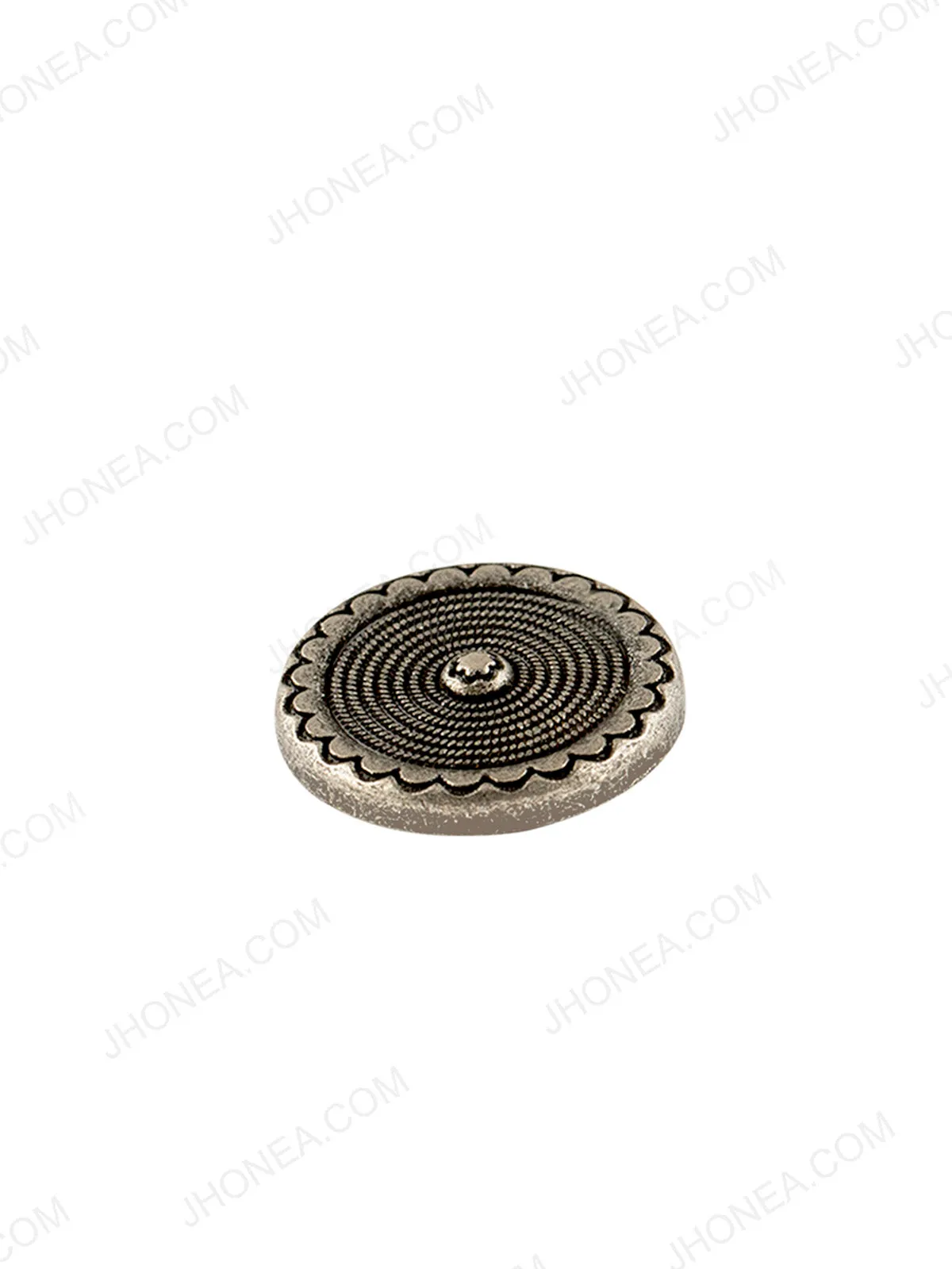 Regal Design Antique Silver Coat Button