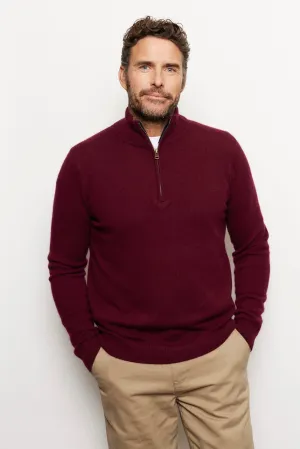 Ricky Cashmere Sweater in Burgundy
