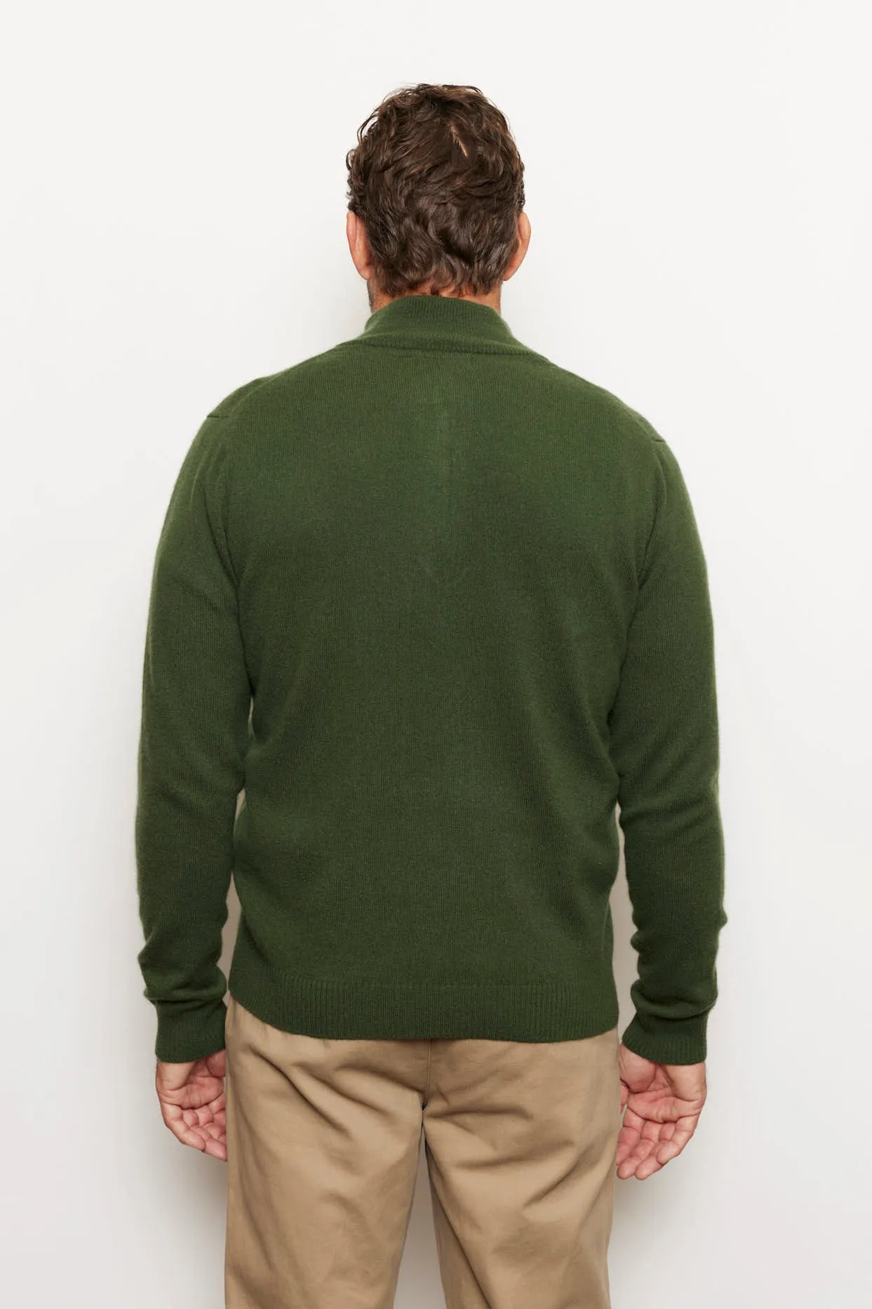 Ricky Stripe Cashmere Sweater in Bush