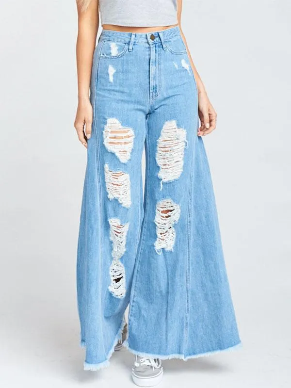 Shredded Casual Jeans