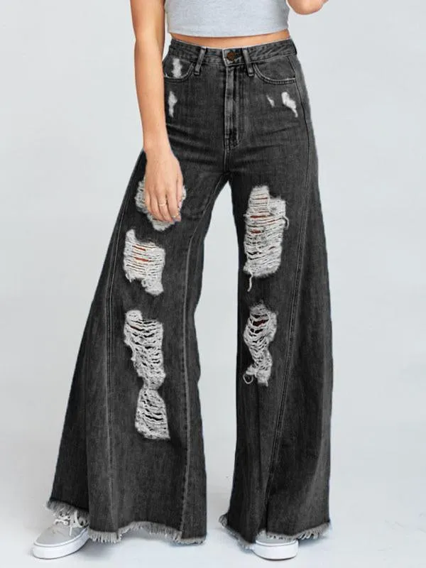 Shredded Casual Jeans
