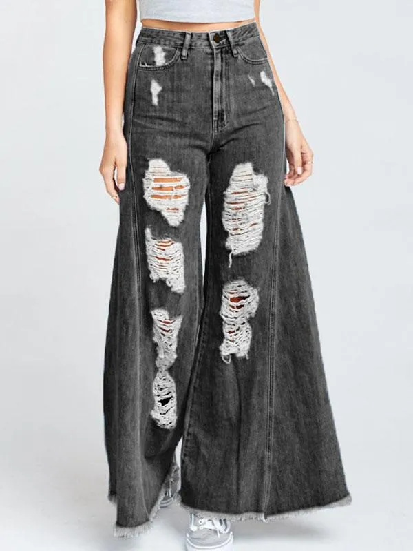 Shredded Casual Jeans