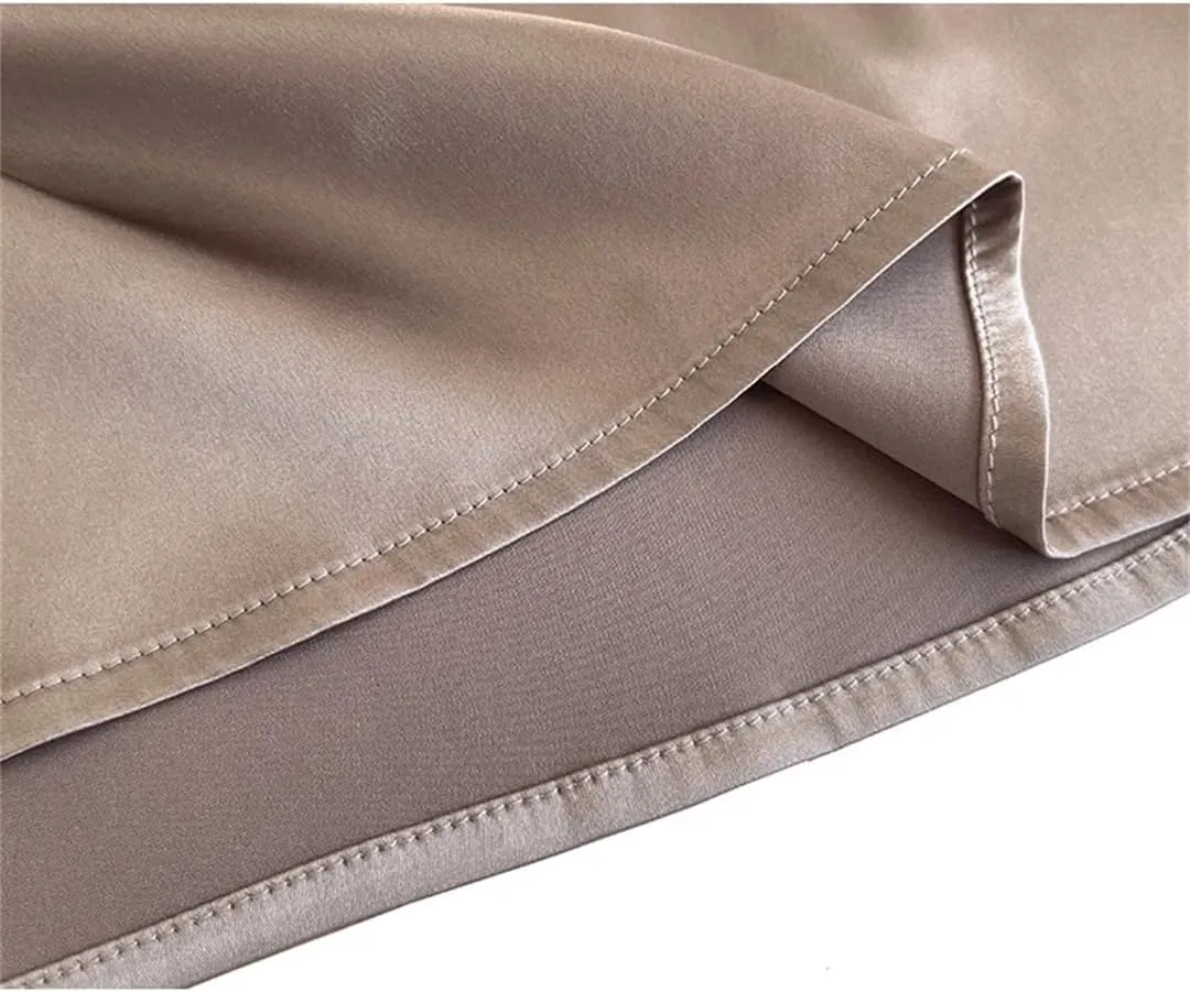 Spring and Summer Women's Camisole Shirt Irregular Satin Sleeveless Vest top