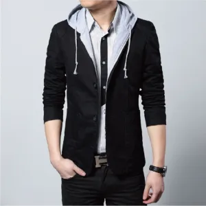 Street Style Hooded Blazer